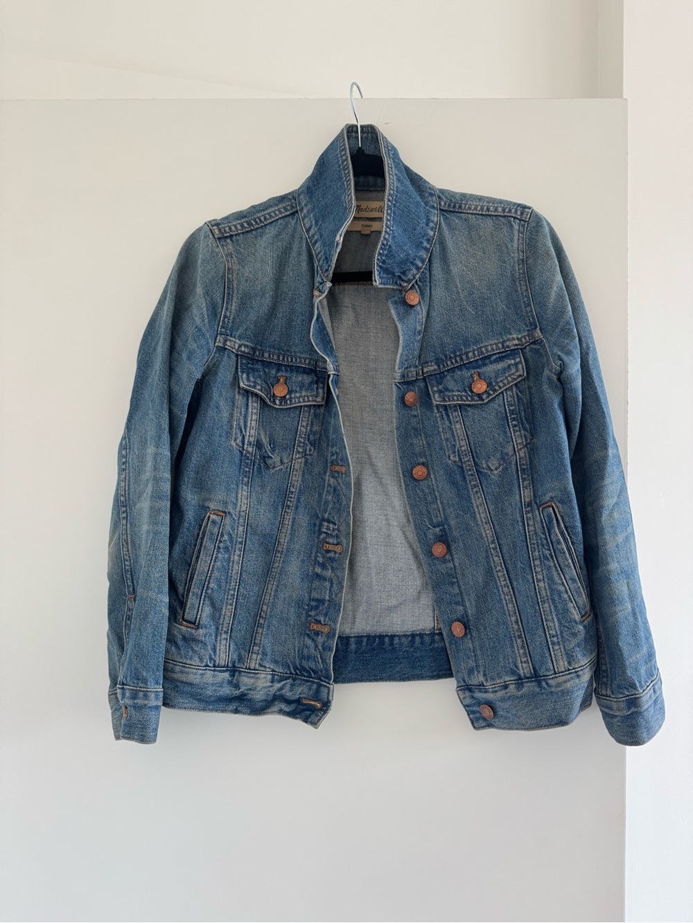 Classic Madewell Blue Denim Jacket - Casual Trucker Style
